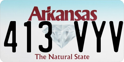 AR license plate 413VYV