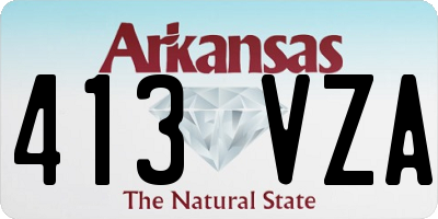 AR license plate 413VZA