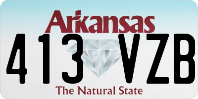 AR license plate 413VZB