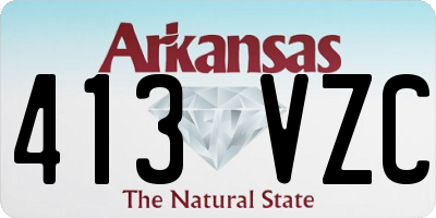 AR license plate 413VZC