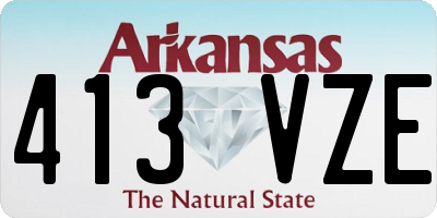 AR license plate 413VZE