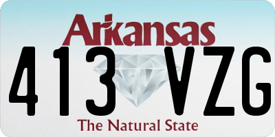 AR license plate 413VZG