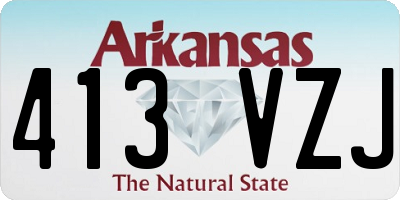AR license plate 413VZJ