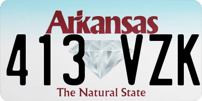 AR license plate 413VZK