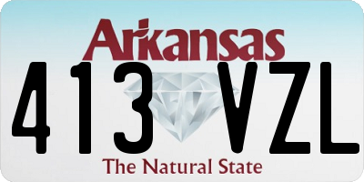 AR license plate 413VZL