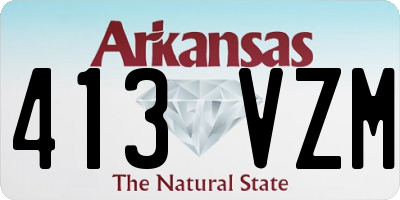 AR license plate 413VZM