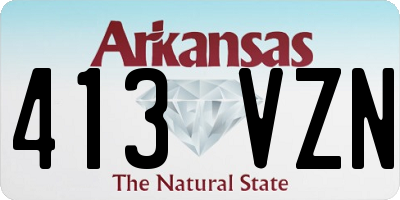 AR license plate 413VZN