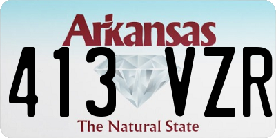 AR license plate 413VZR