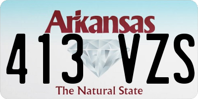 AR license plate 413VZS