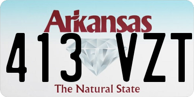 AR license plate 413VZT
