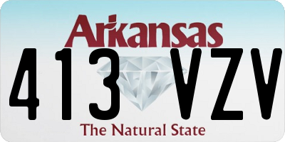 AR license plate 413VZV