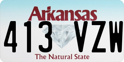 AR license plate 413VZW
