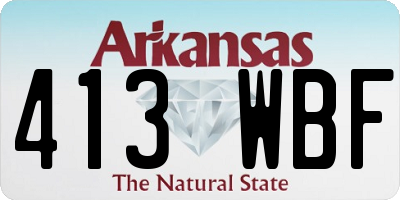 AR license plate 413WBF