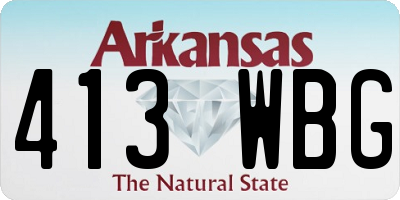 AR license plate 413WBG