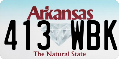 AR license plate 413WBK