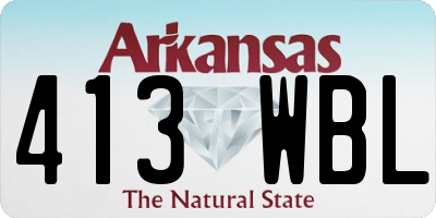 AR license plate 413WBL