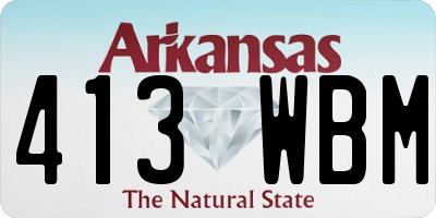 AR license plate 413WBM