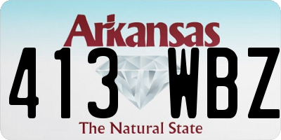 AR license plate 413WBZ