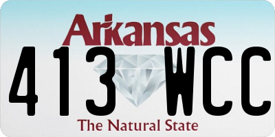 AR license plate 413WCC