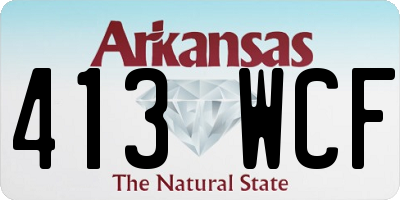 AR license plate 413WCF