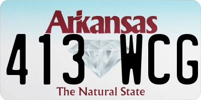 AR license plate 413WCG