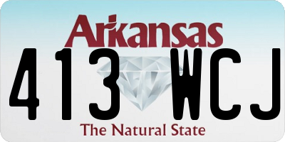 AR license plate 413WCJ