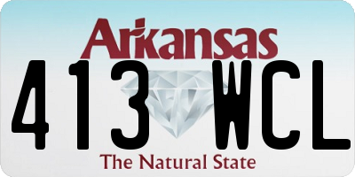 AR license plate 413WCL
