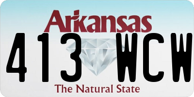 AR license plate 413WCW