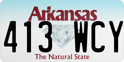 AR license plate 413WCY