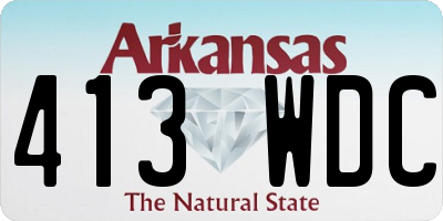 AR license plate 413WDC