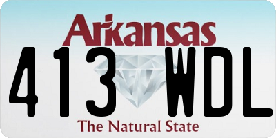 AR license plate 413WDL