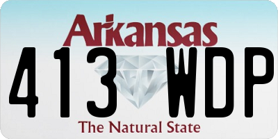 AR license plate 413WDP