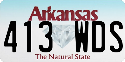 AR license plate 413WDS