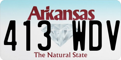 AR license plate 413WDV