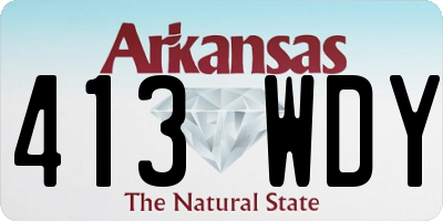 AR license plate 413WDY