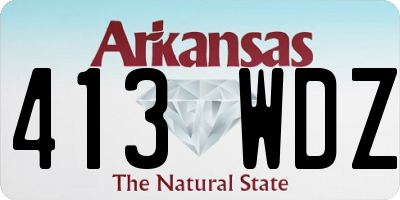 AR license plate 413WDZ