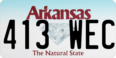 AR license plate 413WEC