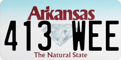 AR license plate 413WEE