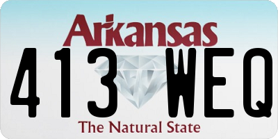 AR license plate 413WEQ