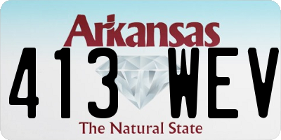AR license plate 413WEV