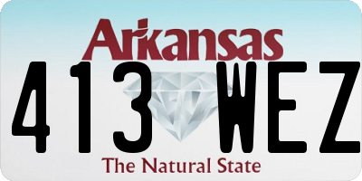 AR license plate 413WEZ