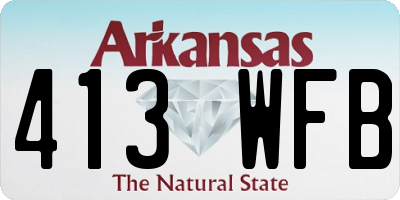 AR license plate 413WFB