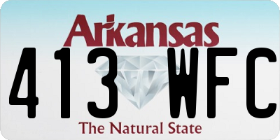 AR license plate 413WFC