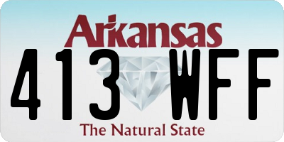 AR license plate 413WFF