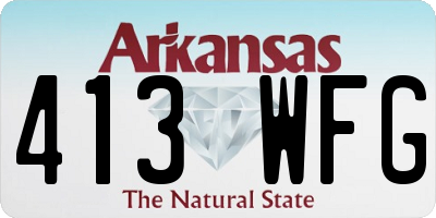 AR license plate 413WFG