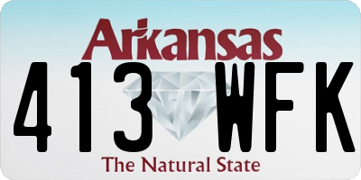 AR license plate 413WFK