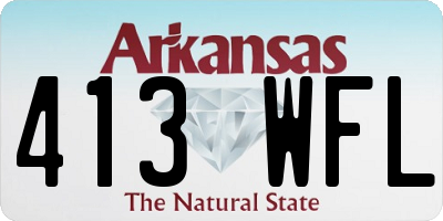 AR license plate 413WFL
