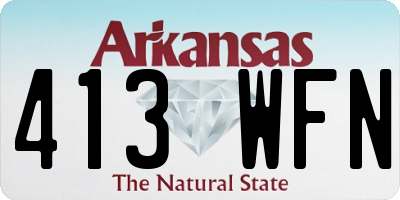 AR license plate 413WFN