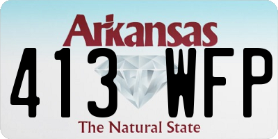 AR license plate 413WFP