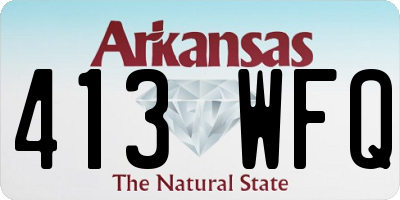 AR license plate 413WFQ